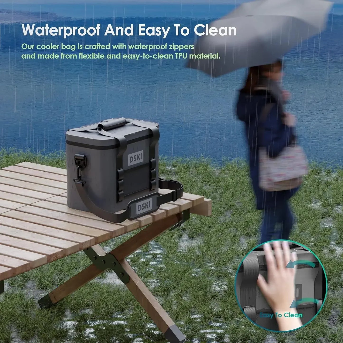 leak proof, cooler, soft ice pack, camping, fishing