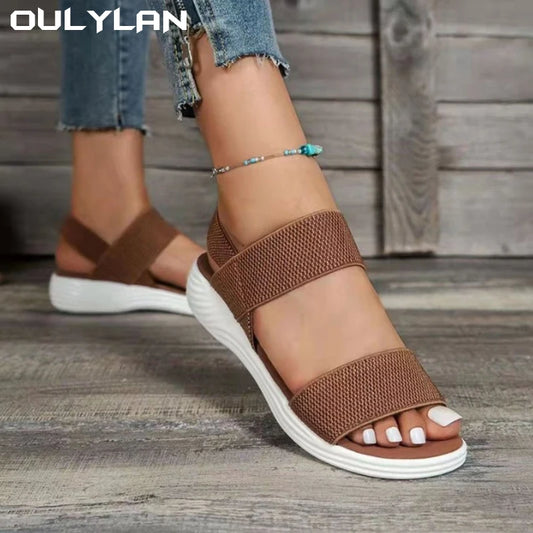 Sports Sandals Flying Woven Flat Shoes