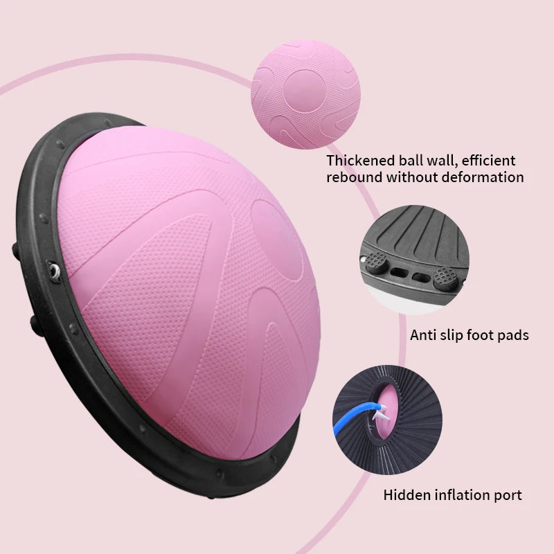Yoga Balance Ball Strong Half Home Gym Fitness