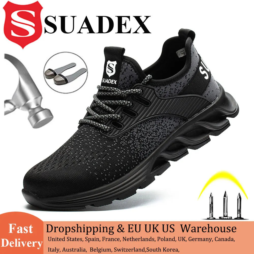 Men Women Safety Shoes Steel Toe Boots